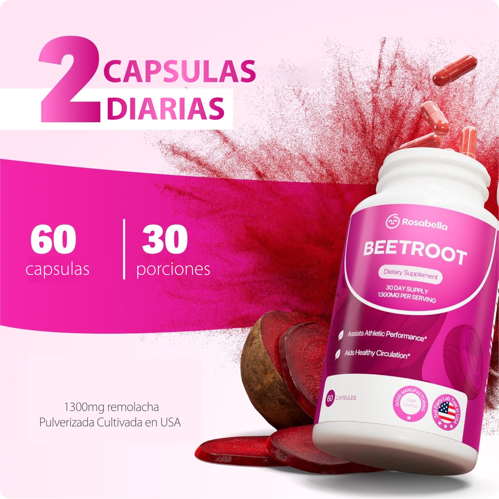Suplemento BEETROOT (Genera tu propio ÓXIDO NÍTRICO) Y Obtén ENERGÍA NATURAL TODO EL DÍA
