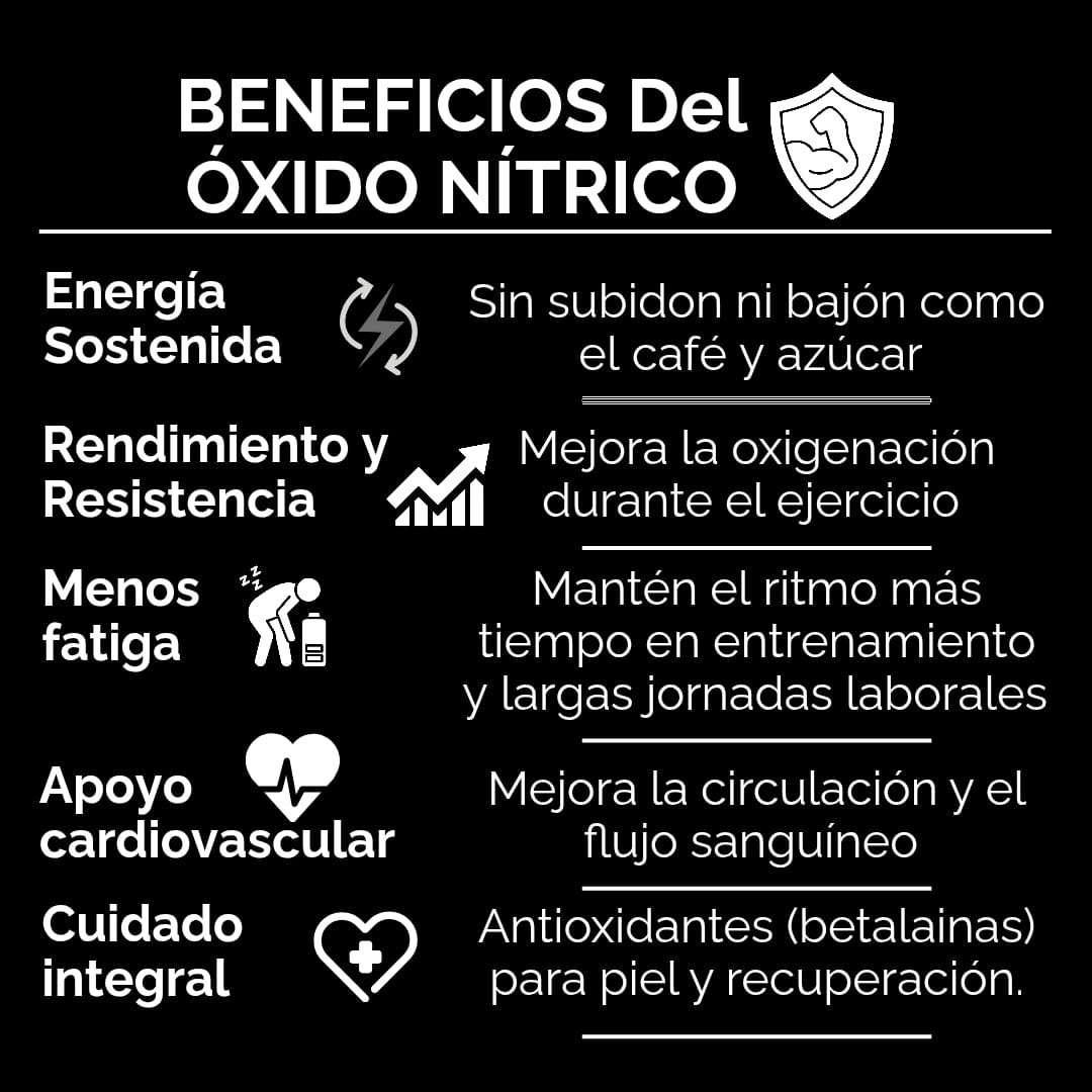 Suplemento BEETROOT (Genera tu propio ÓXIDO NÍTRICO) Y Obtén ENERGÍA NATURAL TODO EL DÍA