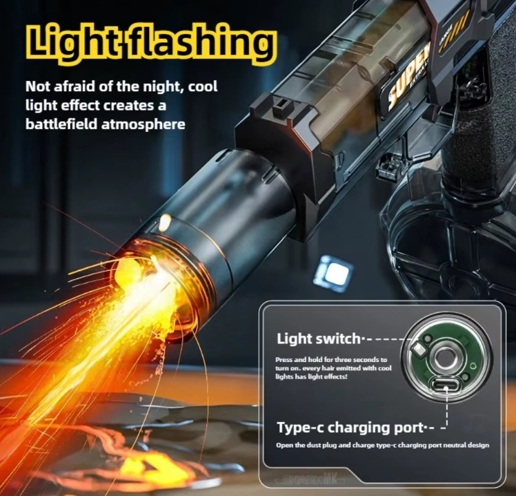 Pistola de agua eléctrica