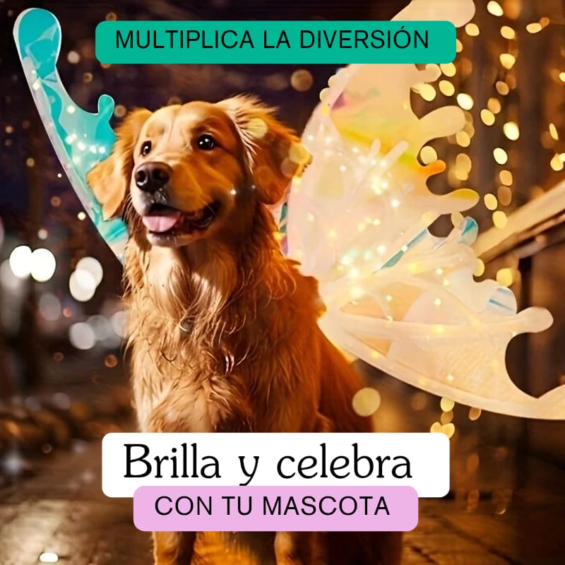 ALAS DE MARIPOSA LED CON MOVIMIENTO